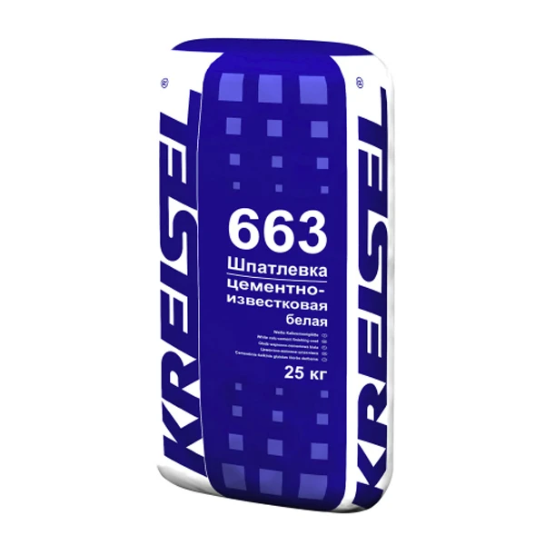 Шпаклевка базовая KREISEL 663 белая, 25кг