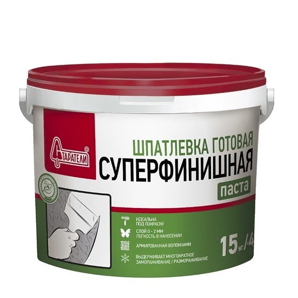 Шпаклевка Старатели Суперфинишная полимерная, готовая 15кг