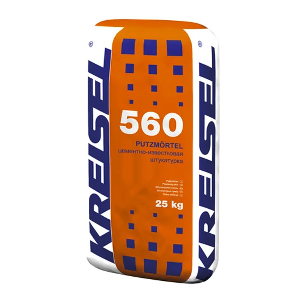 Цементная штукатурка для ручного нанесения KREISEL 560, 25кг
