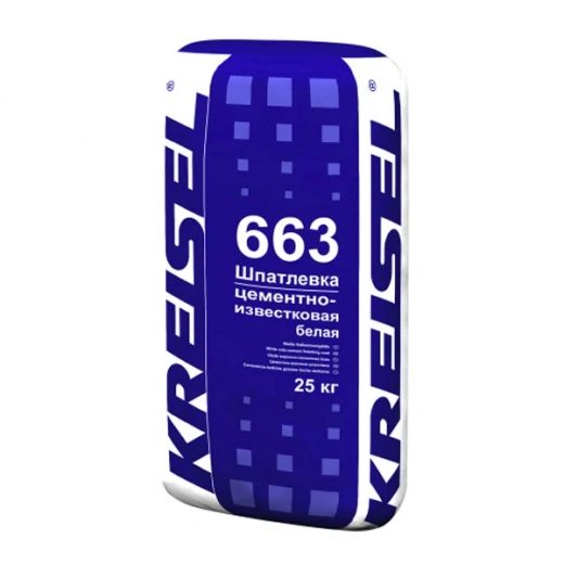 Шпаклевка базовая KREISEL 663 белая, 25кг