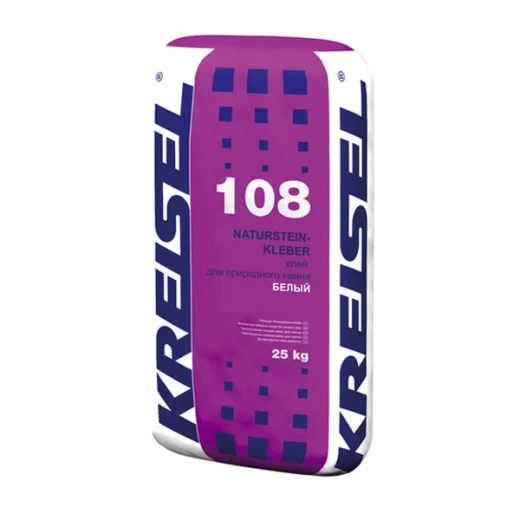 Клей для природного камня KREISEL 108 Natursteinkleber белый, 25 кг