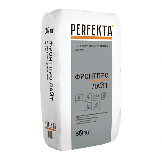 Штукатурка цементная легкая PERFEKTA Фронтпро Лайт МН, 30 кг